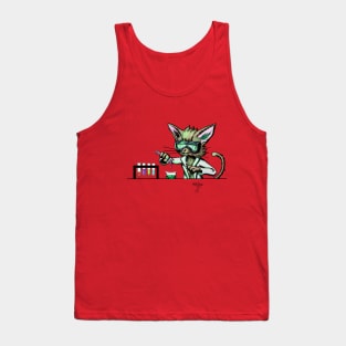 Scientist Cat Tank Top